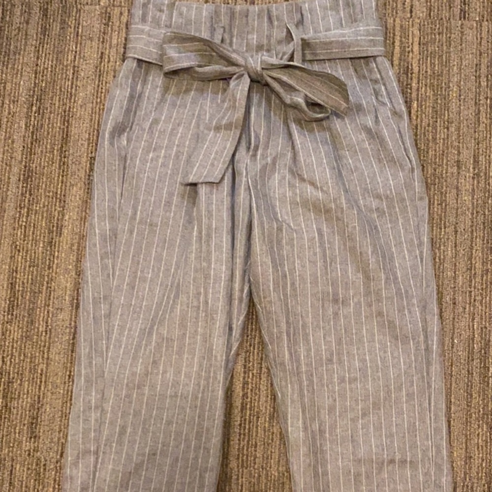 Paperbag waist dress pants